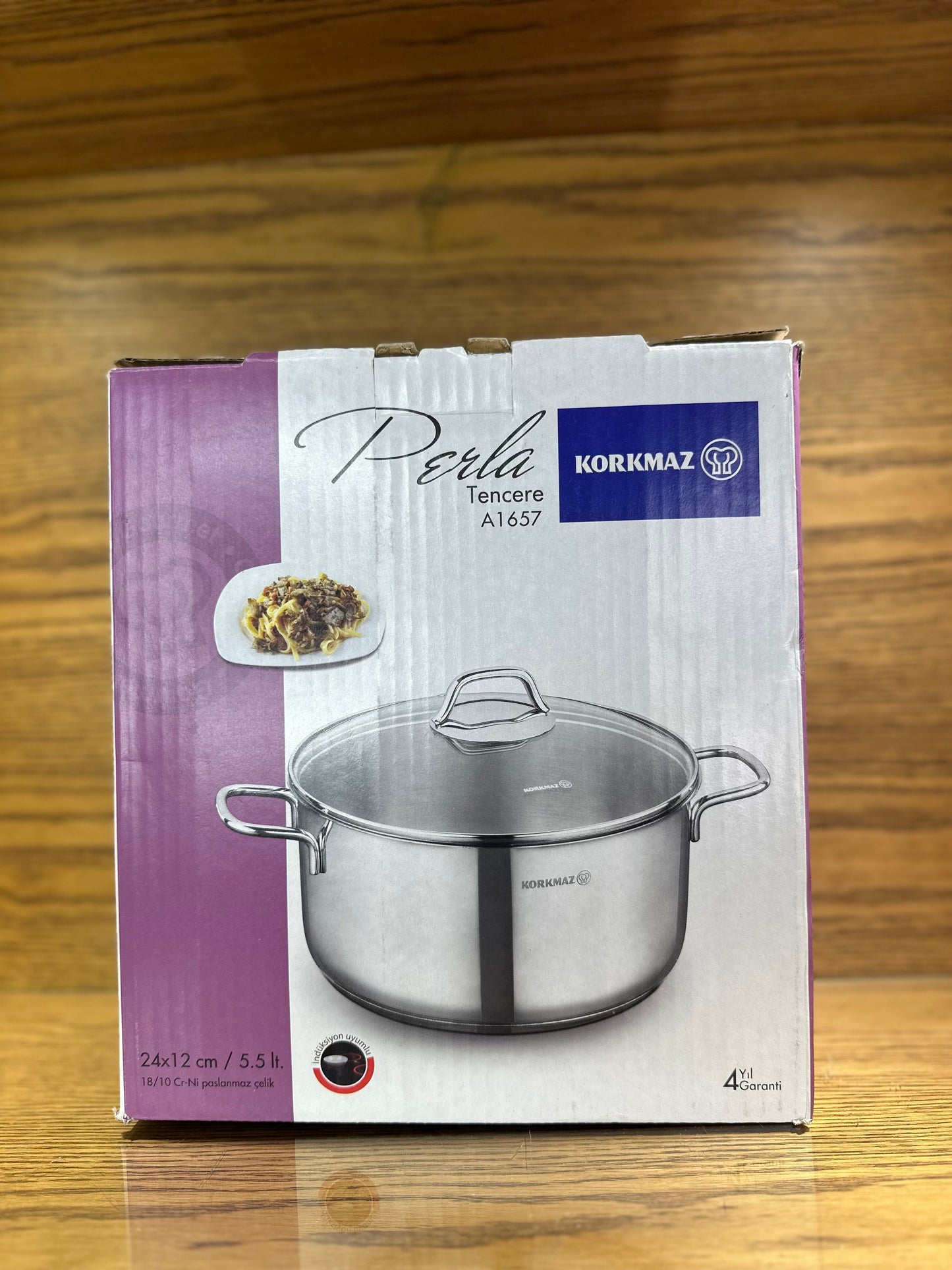 KORKMAZ PERLA Casserole 24 x 12 cm / 5.5 Liters