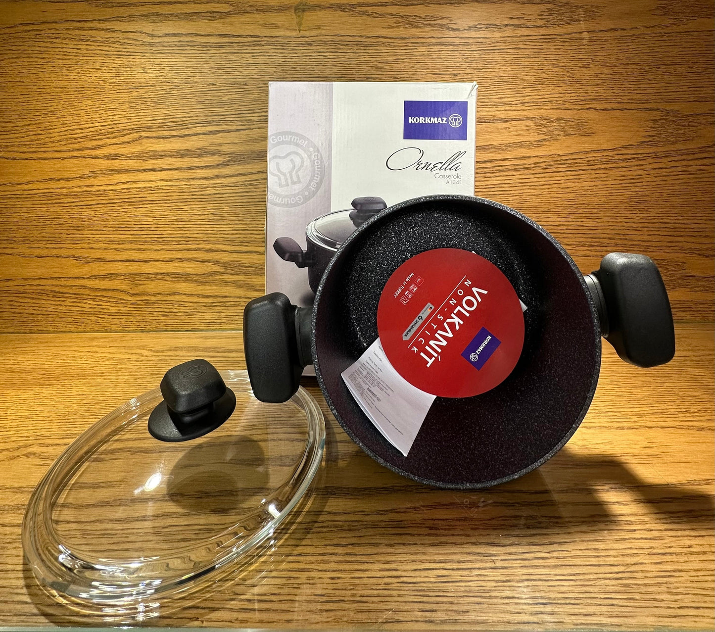 KORKMAZ Casserole 20 x10.5 cm (3 Liters) “Ornella Aluminum”