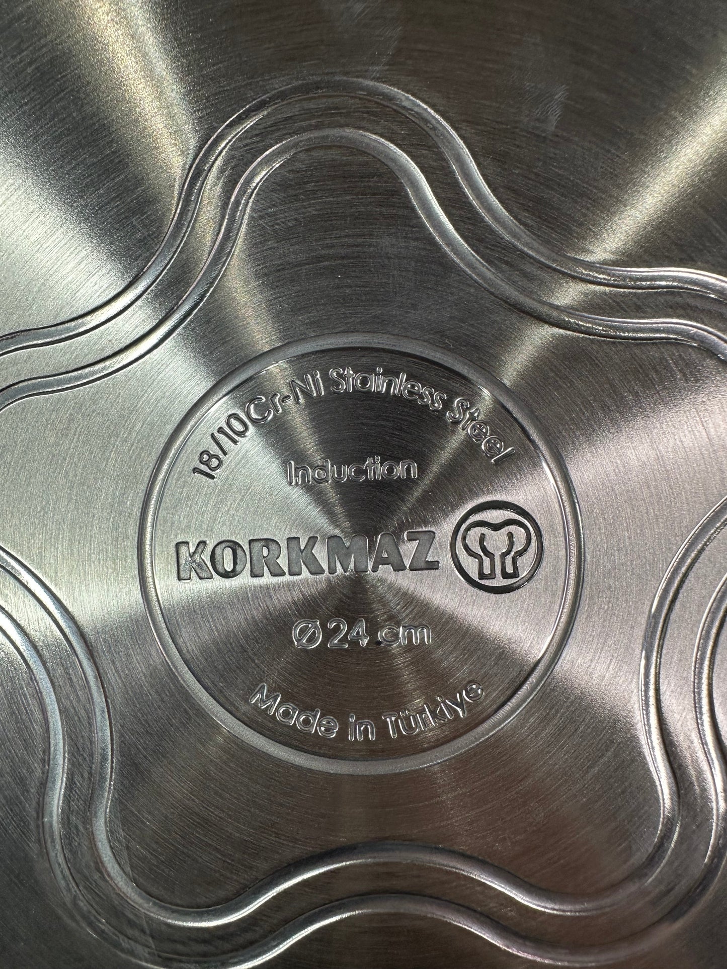 KORKMAZ Low Casserole 24 x 10 cm (Satin) “Proline Gastro”