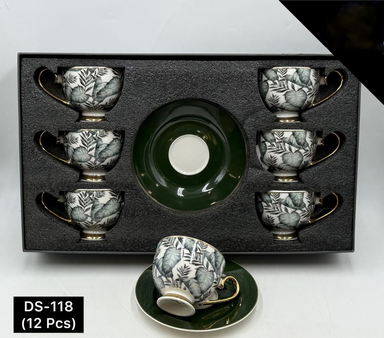 12 Pcs Cup & Saucers Set