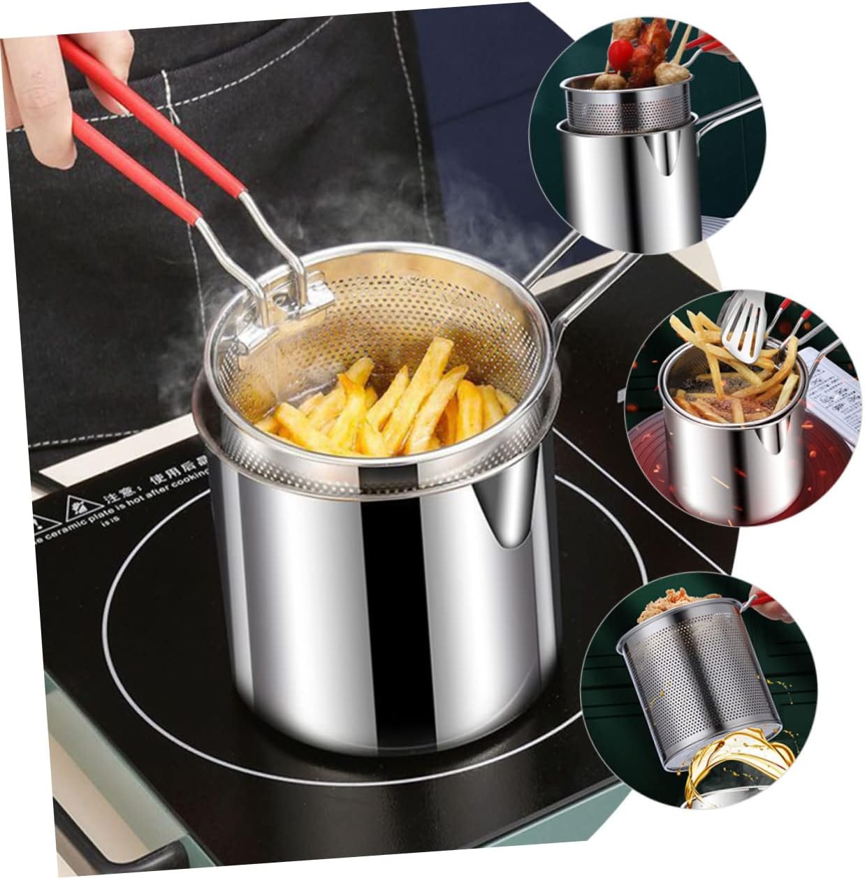 Deep frying pot