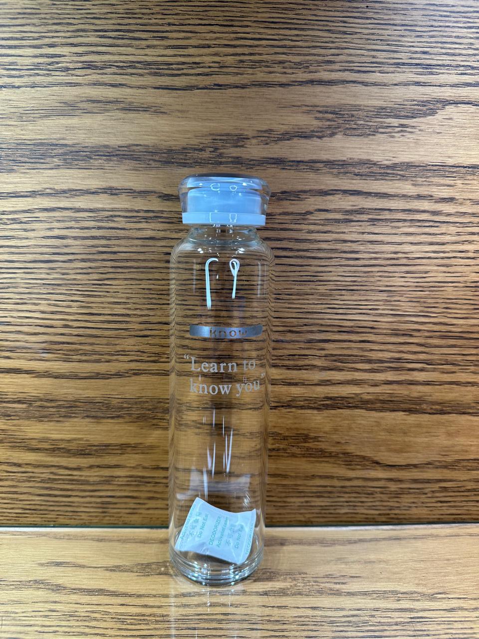 Korean Cute Candy Color Glass Water Bottle Portable Outdoor Juice Drinking Bottles – 560ML