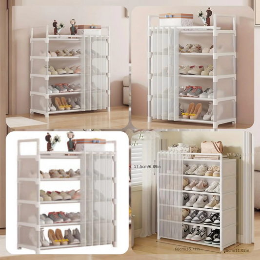 Premium Multi Layer Shoe Rack With Dust Cover