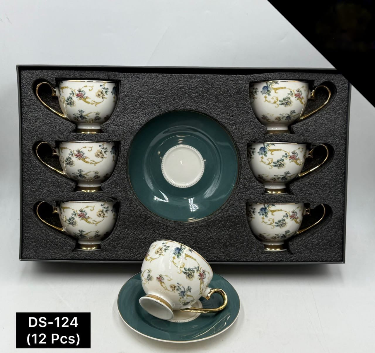 12 Pcs Cup & Saucers Set