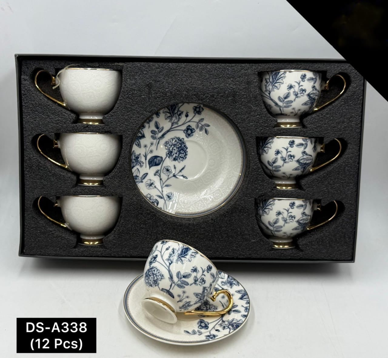 12 Pcs Cup & Saucers Set