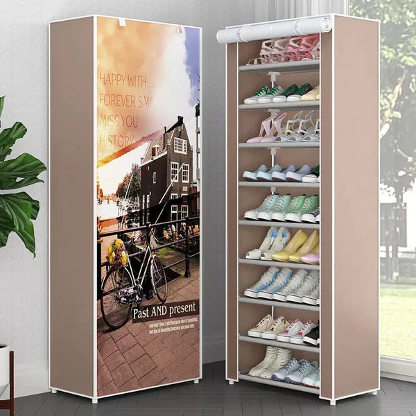 10 Layer Printed Shoe Rack