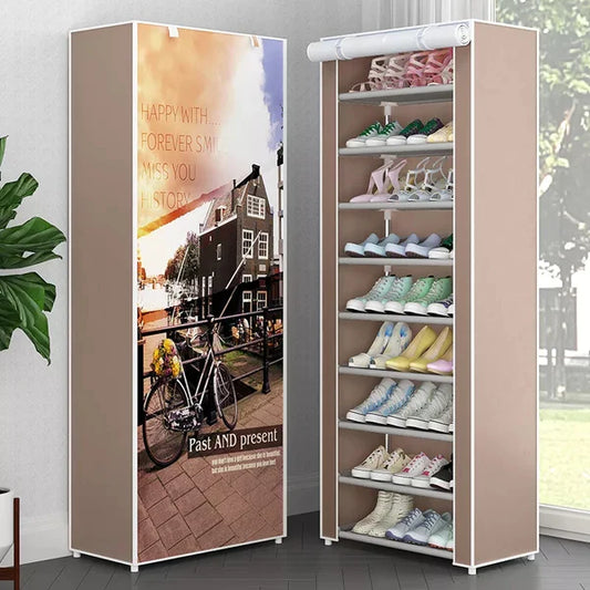 10 Layer Printed Shoe Rack