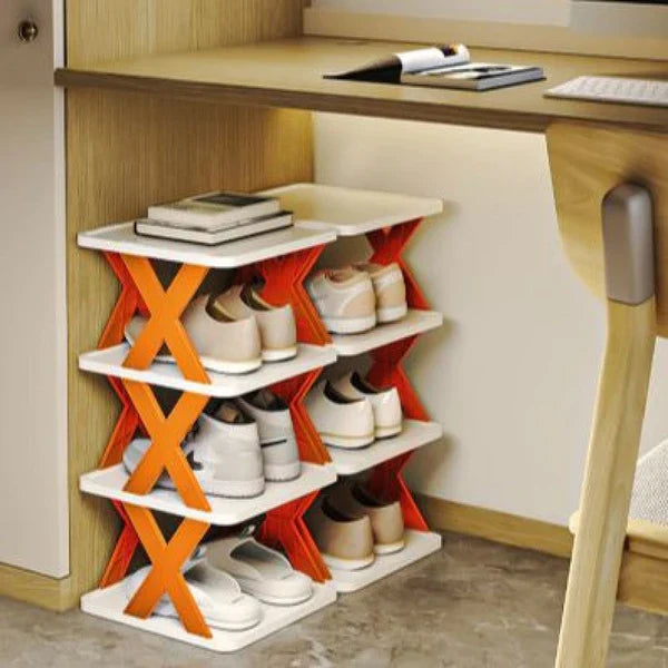 Simple Shoe Rack Shoe Storage Organizer, Compact Shoe Shelf (5 Layer)