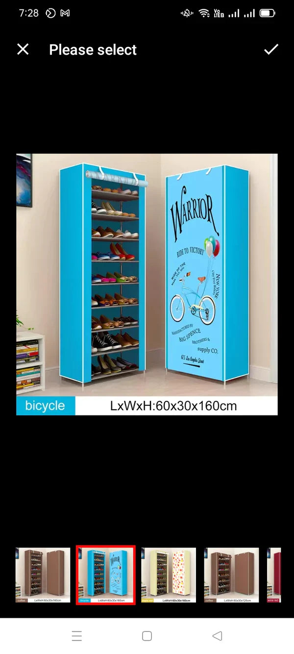 10 Layer Printed Shoe Rack