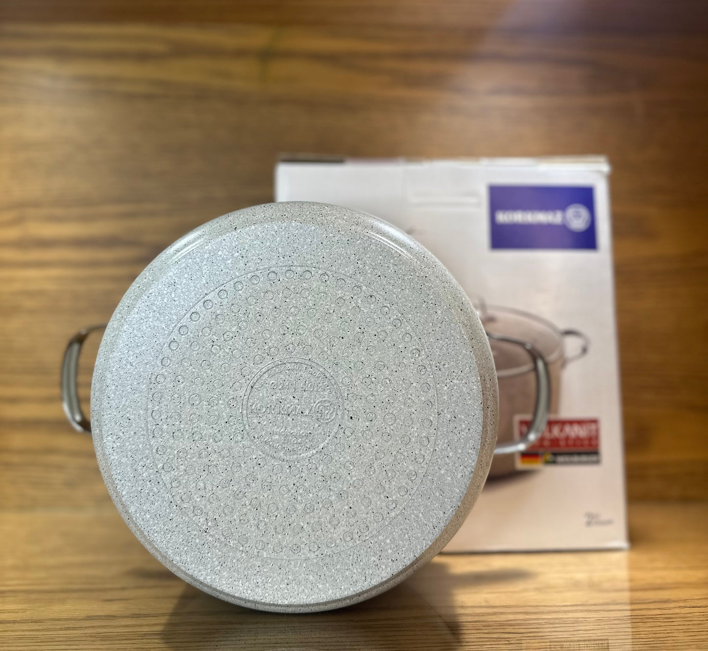 KORKMAZ Casserole 24 x 12.5 cm (5 Liters) “Granita Aluminum”