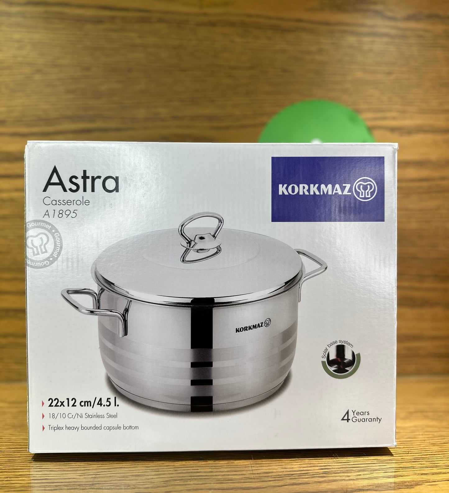 KORKMAZ ASTRA Casserole 22 x 12 cm (4.5 Liters)