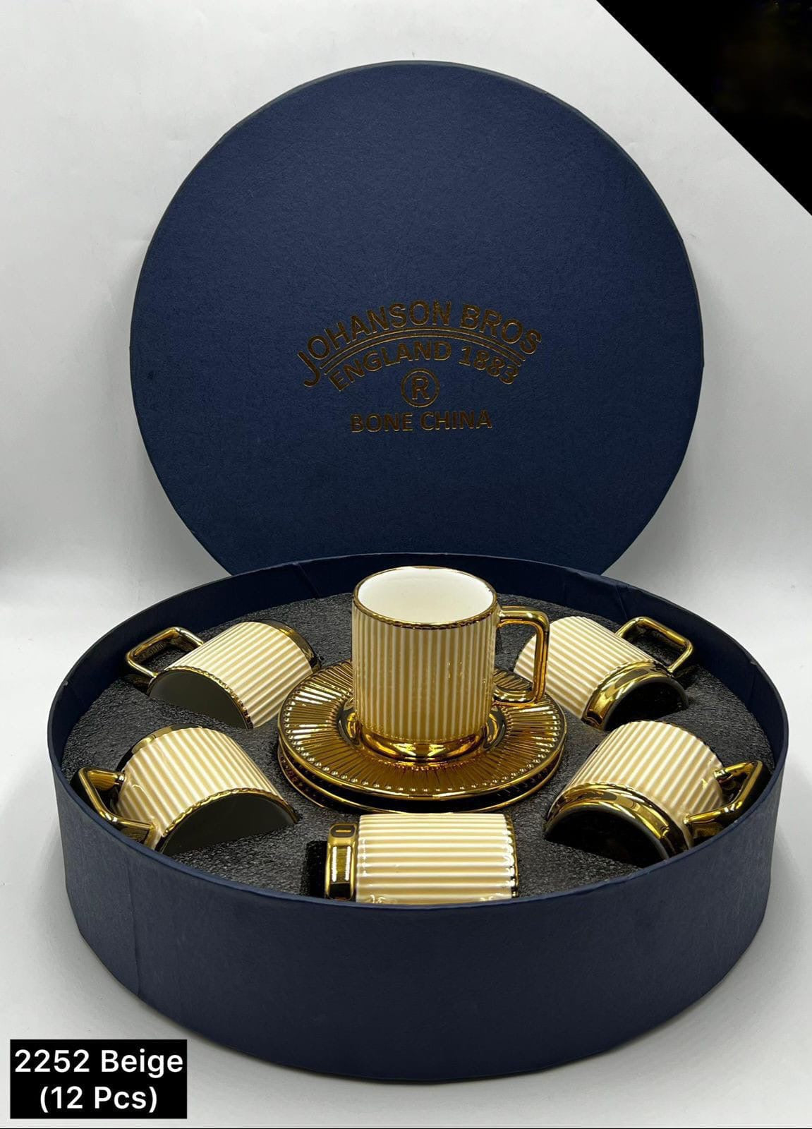12 Pcs Cup & Saucers Set
