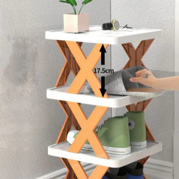 Simple Shoe Rack Shoe Storage Organizer, Compact Shoe Shelf (5 Layer)