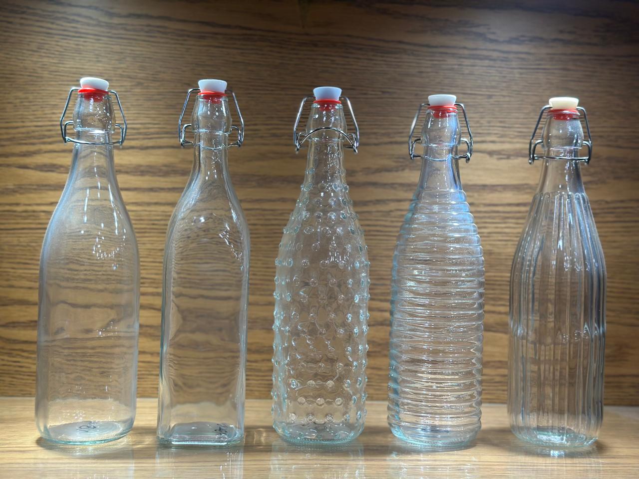 Transparent  Crip Glass Bottles 1000 ML