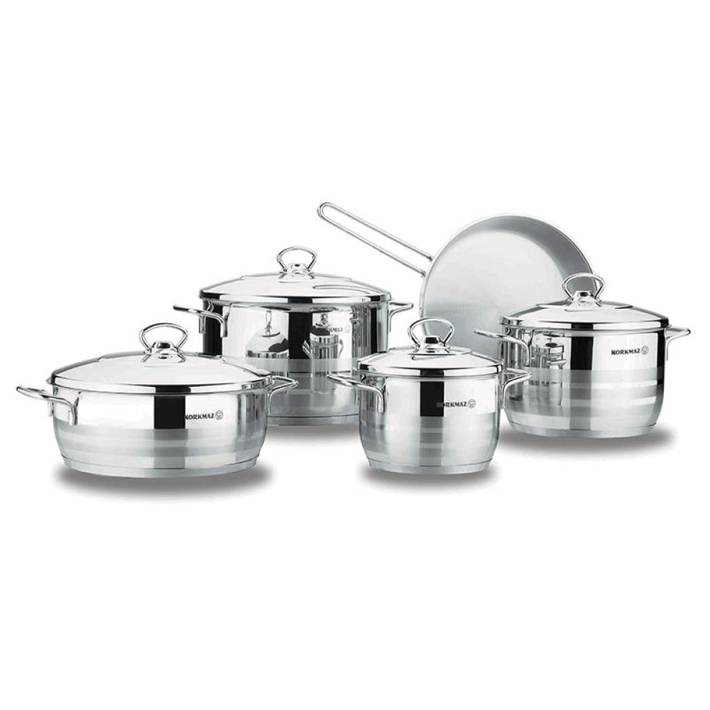 KORKMAZ ASTRA EXTRA Cookware Set 9 Pcs
