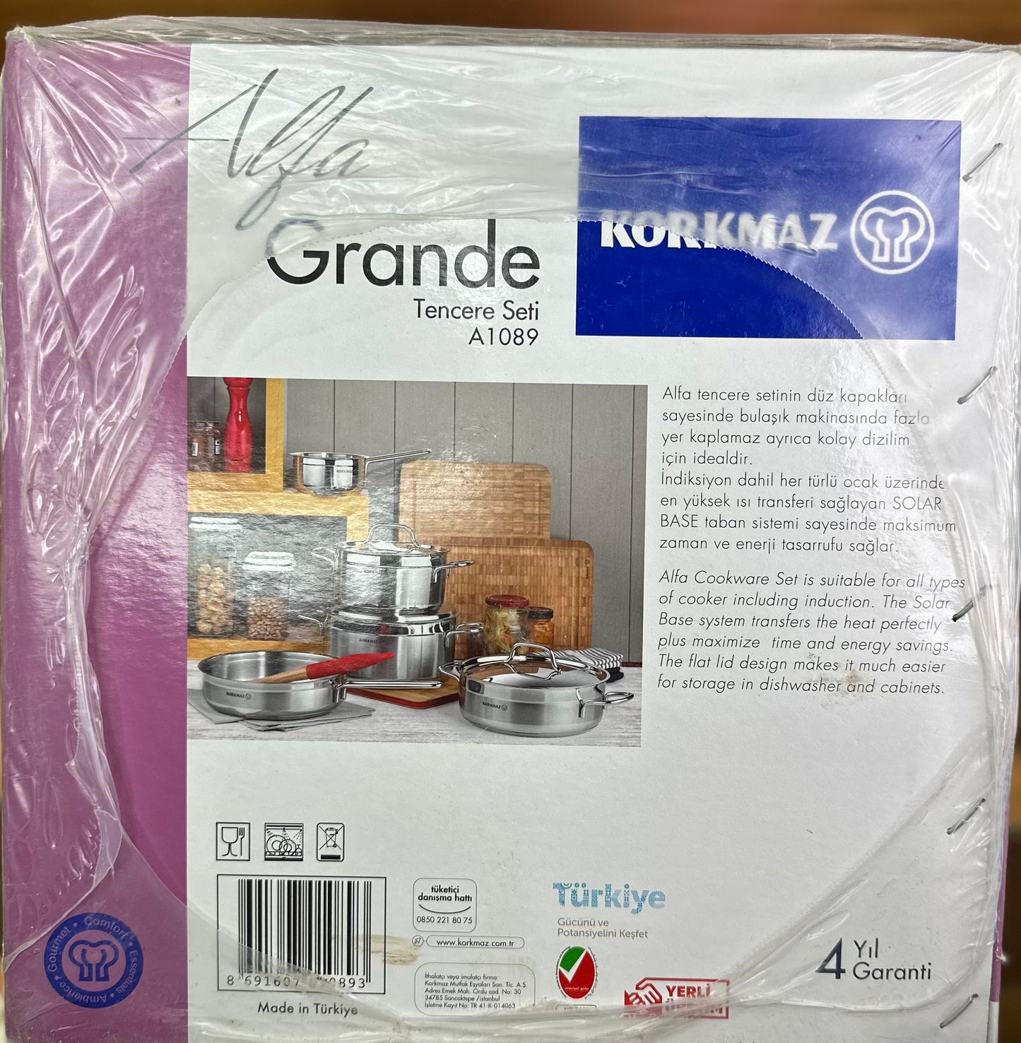 KORKMAZ ALFA GRANDE Cookware Set 14 Pcs