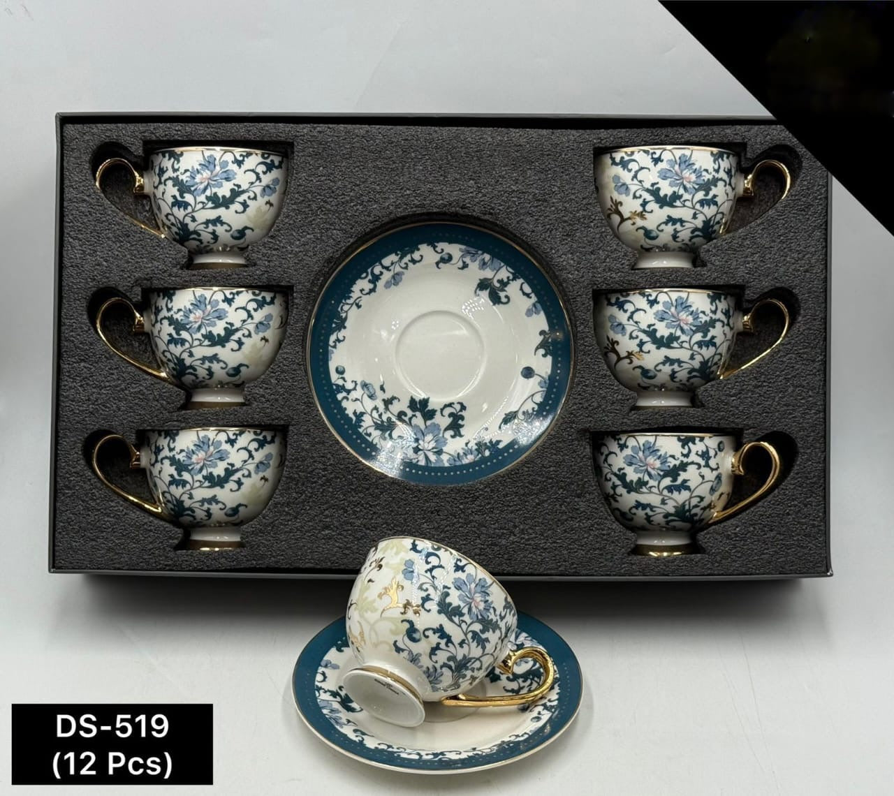 12 Pcs Cup & Saucers Set