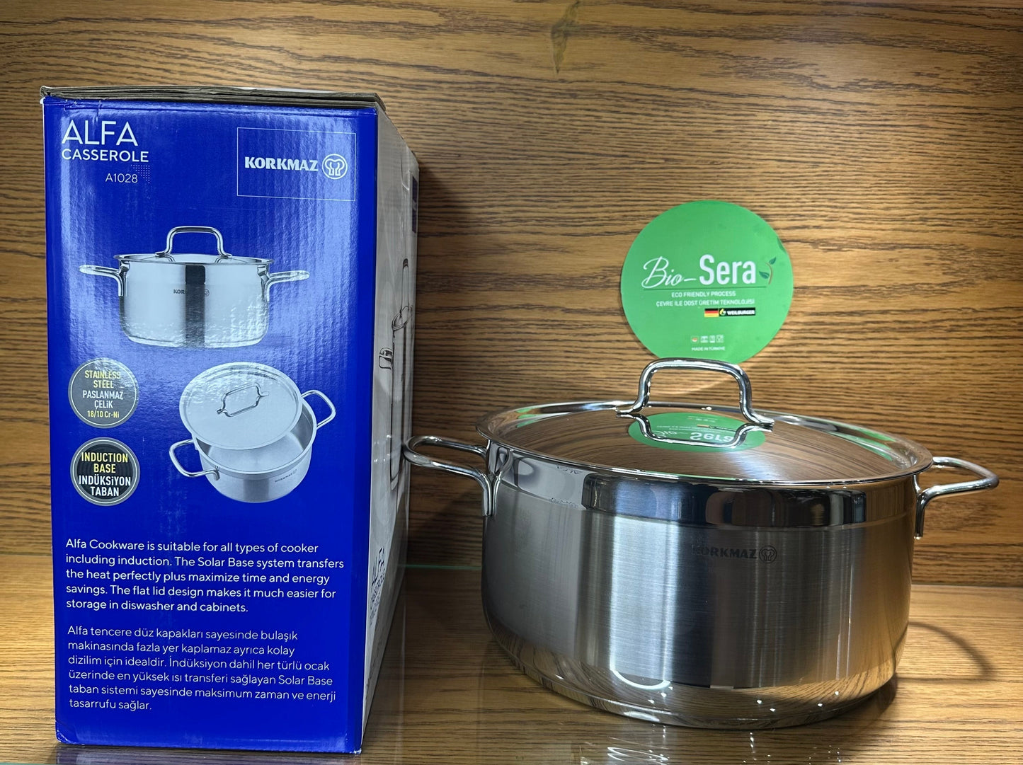 KORKMAZ ALFA Casserole 28 x 14 cm (8.5 Liters)