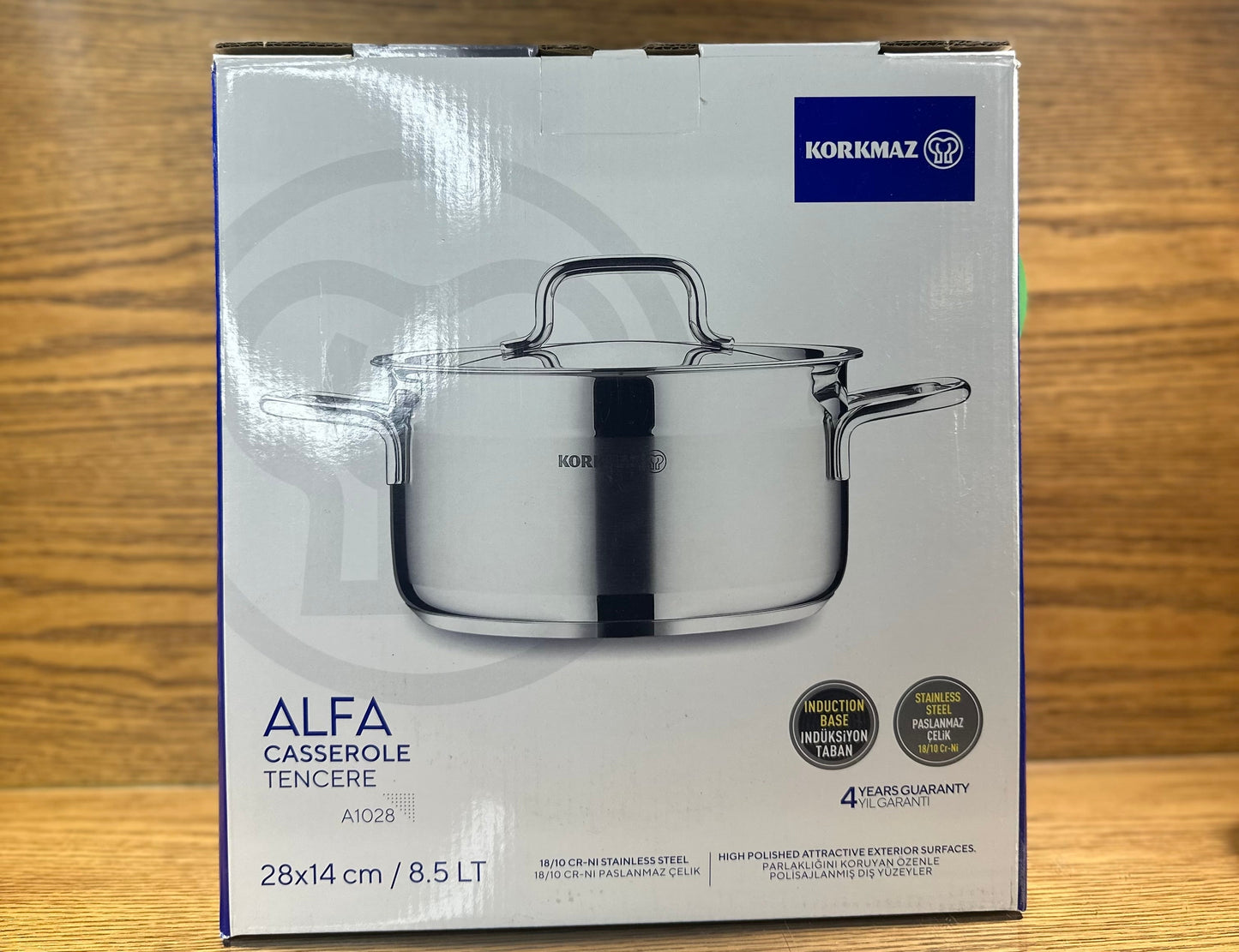 KORKMAZ ALFA Casserole 28 x 14 cm (8.5 Liters)