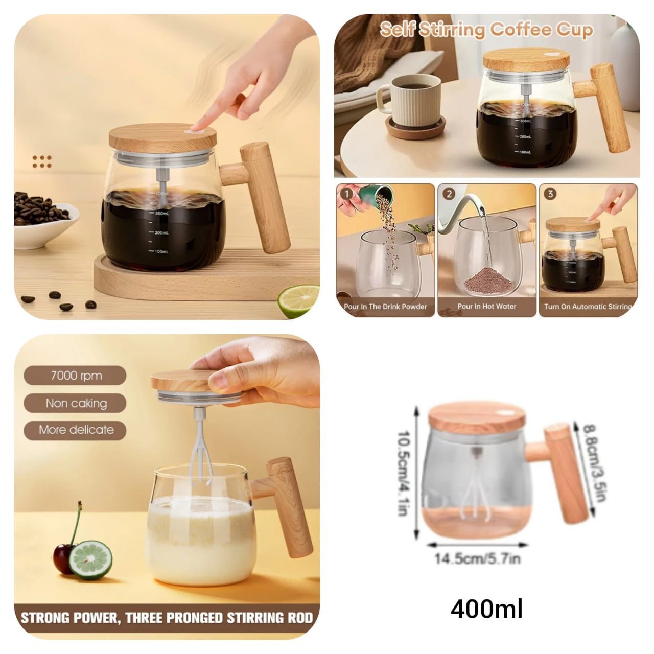 Electric coffee beater