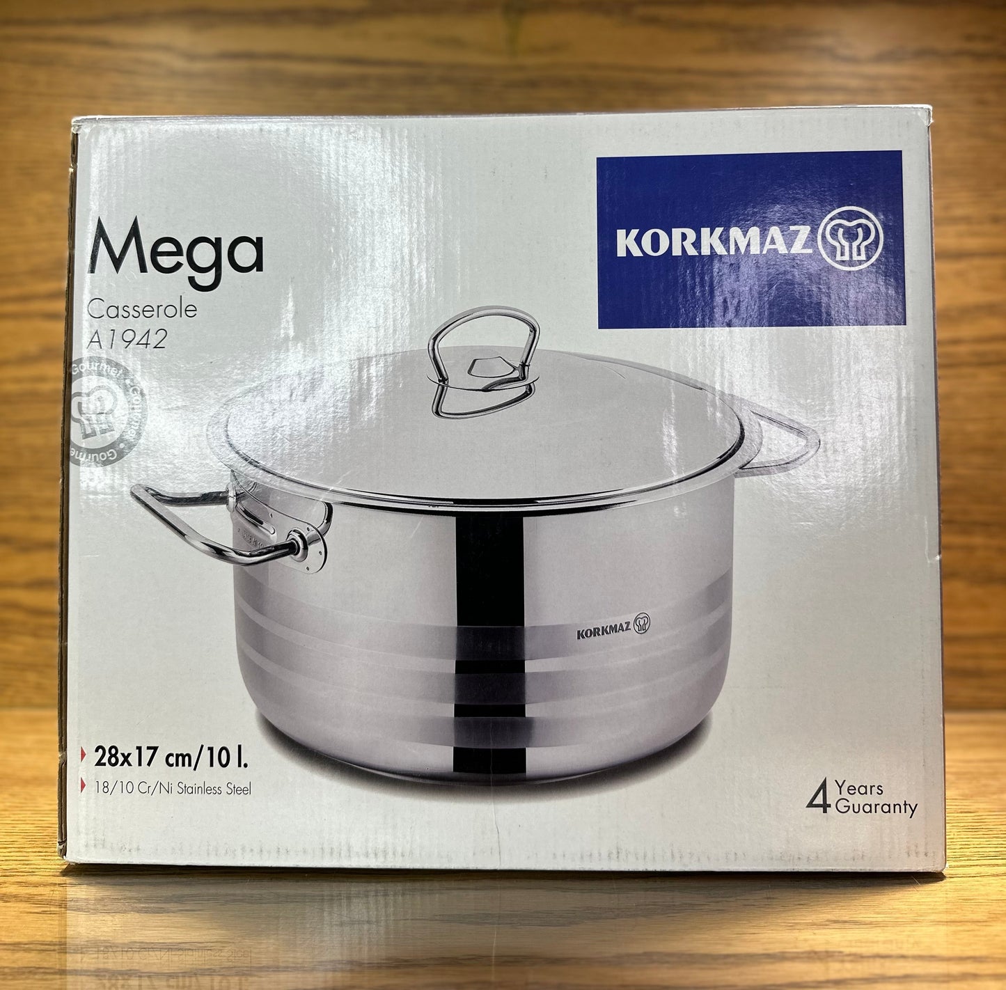 KORKMAZ MEGA Casserole 28 x 17 cm (10 Liters)