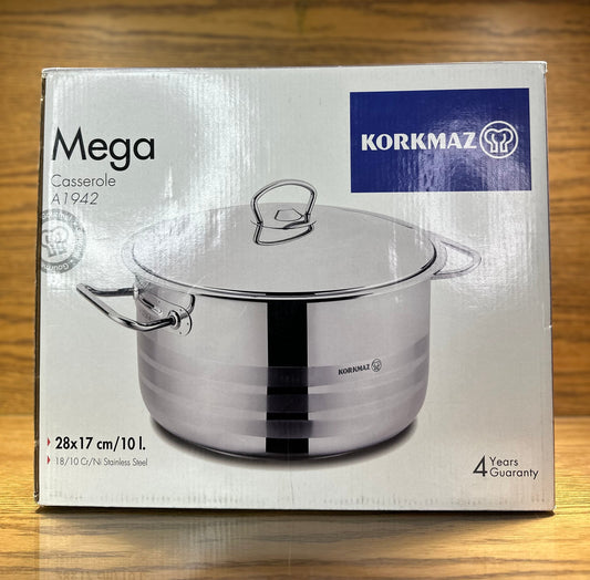 KORKMAZ MEGA Casserole 28 x 17 cm (10 Liters)