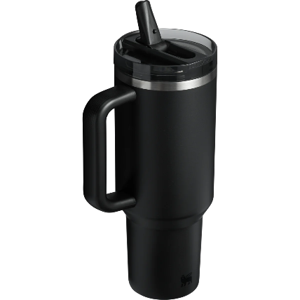 The Quencher ProTour Flip Straw Tumbler | 40 OZ - Black 2.0