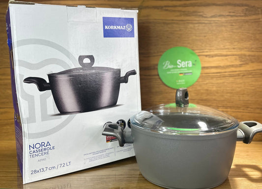 KORKMAZ Casserole 28x13,7 Nora Granite