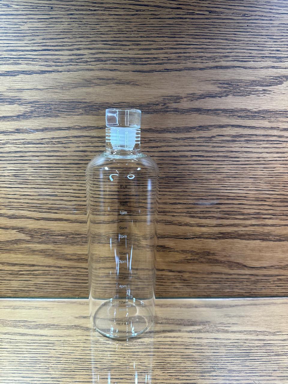 Glass Water Bottle Sports Fitness Student Cup 500 ml clear