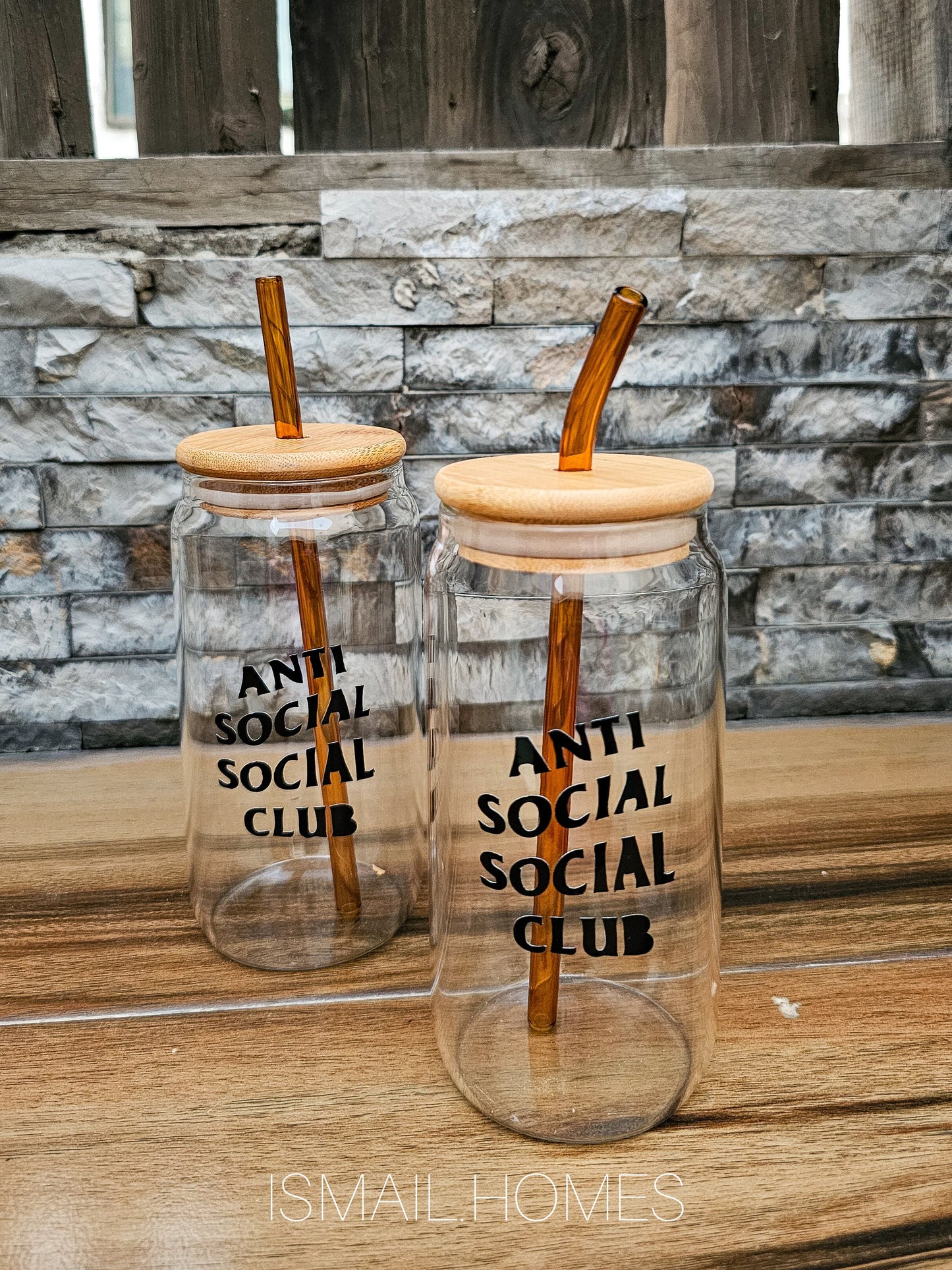 550ml Customized Can Glass with Lid and Colored Straw