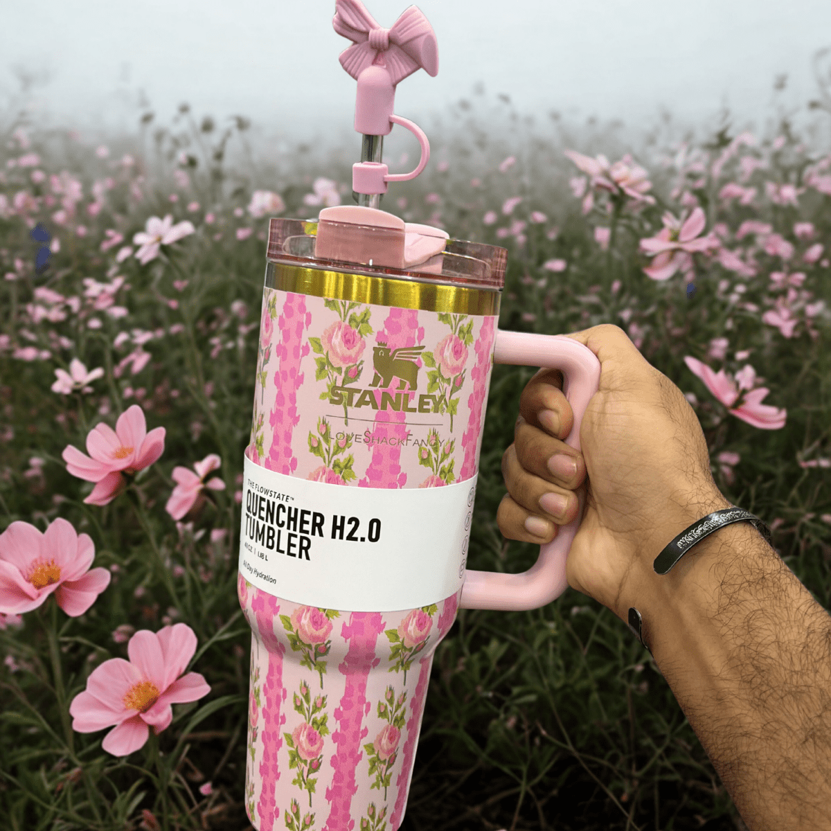 FLORAL BABY PINK | Stanley X LoveShackFancy Quencher 40 OZ – Limited Edition