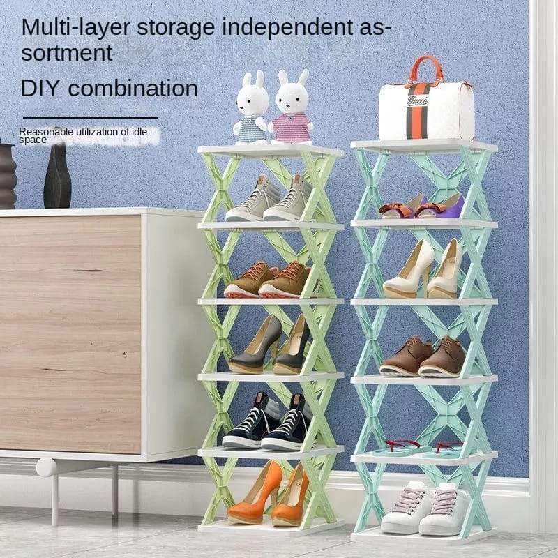 X-Shape Shoe Rack 5 layer