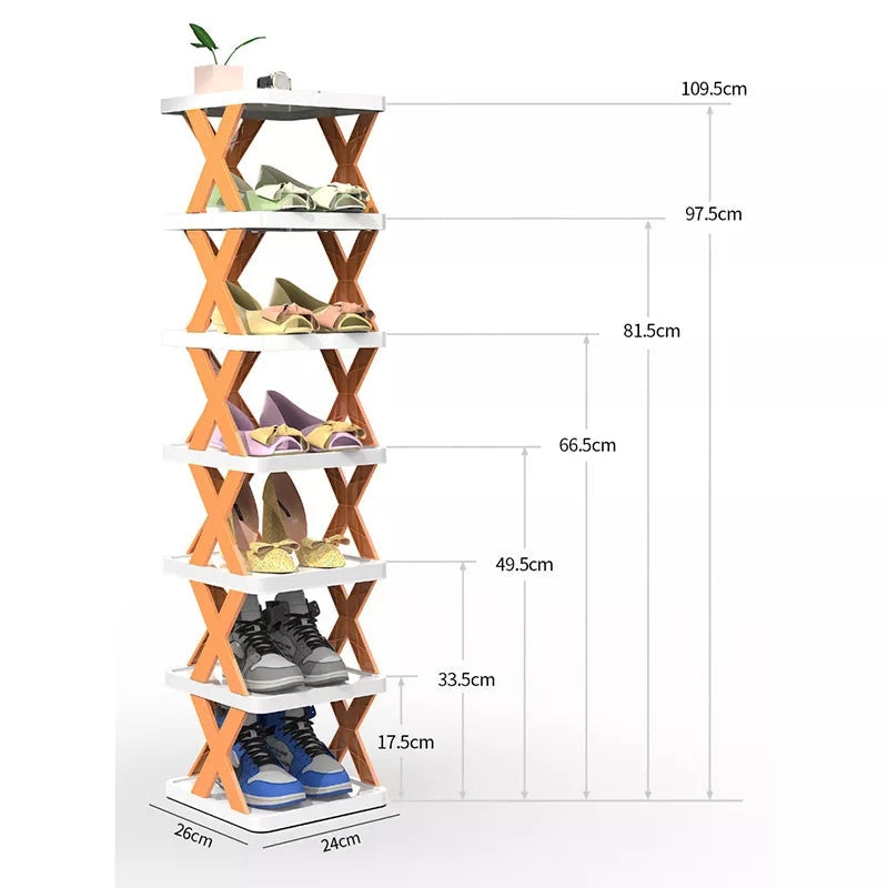 X-Shape Shoe Rack 5 layer