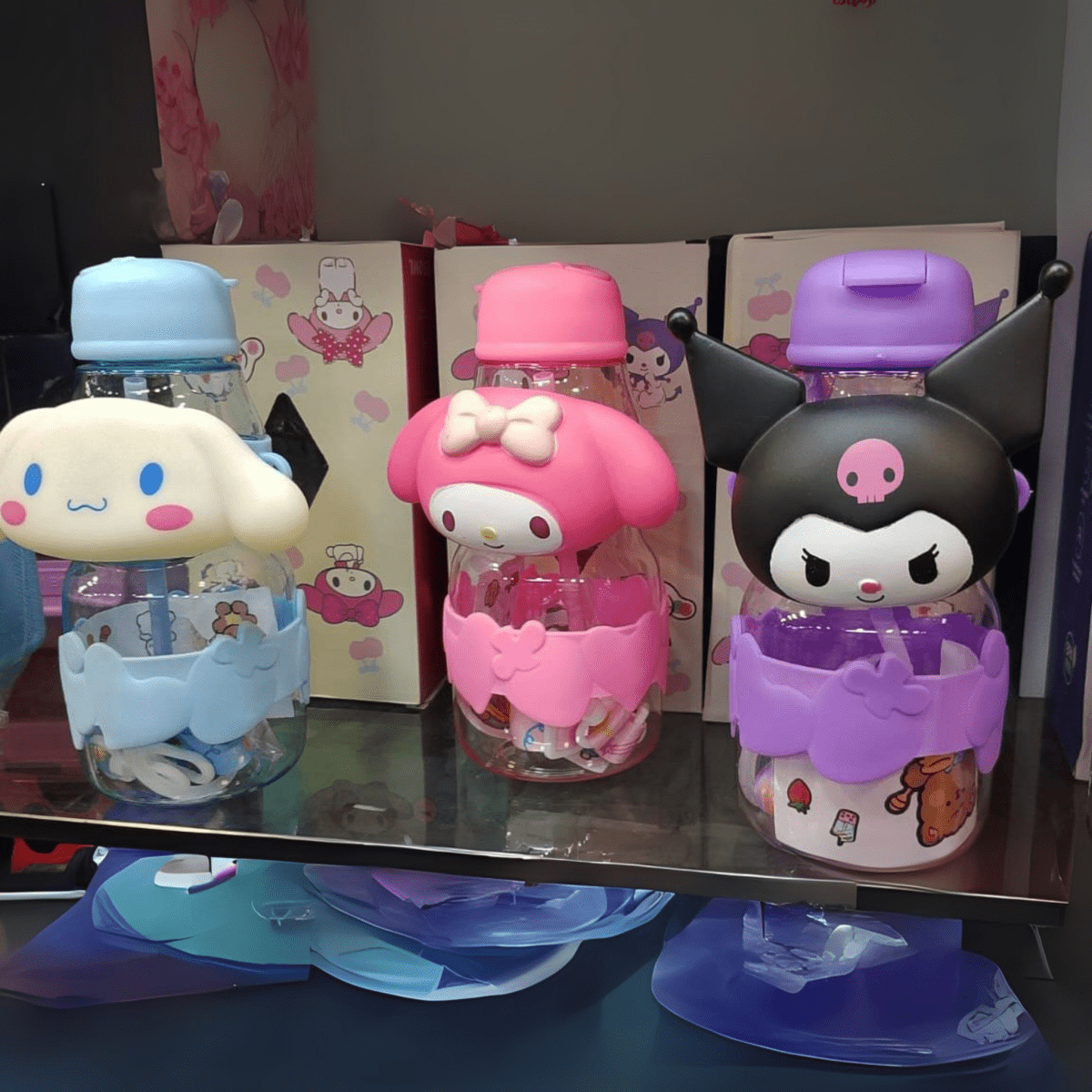 ✨ Make Hydration Fun! Cute Character Water Bottle –  Adorable Character Water Bottle for Girls (with Long Strap)