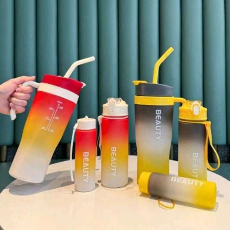 Premium 3-in-1 Beauty Water Bottle with Handle