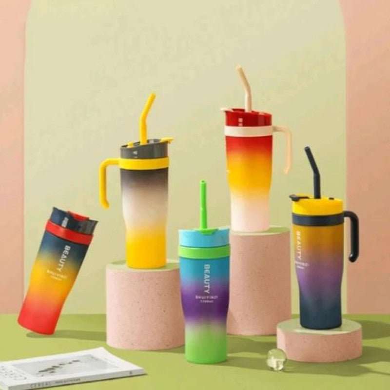 Premium 3-in-1 Beauty Water Bottle with Handle