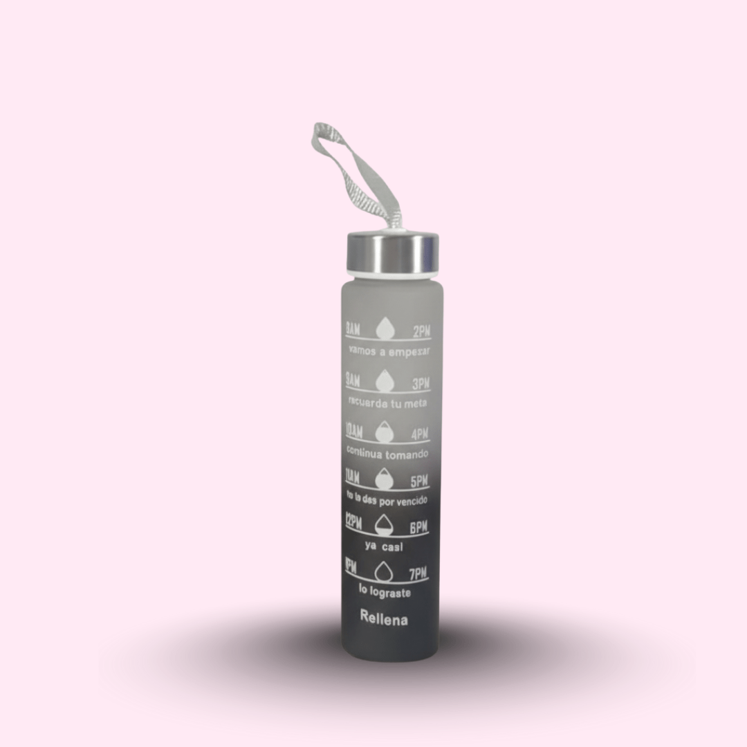 Premium Motivational Water Bottle with Time Markers