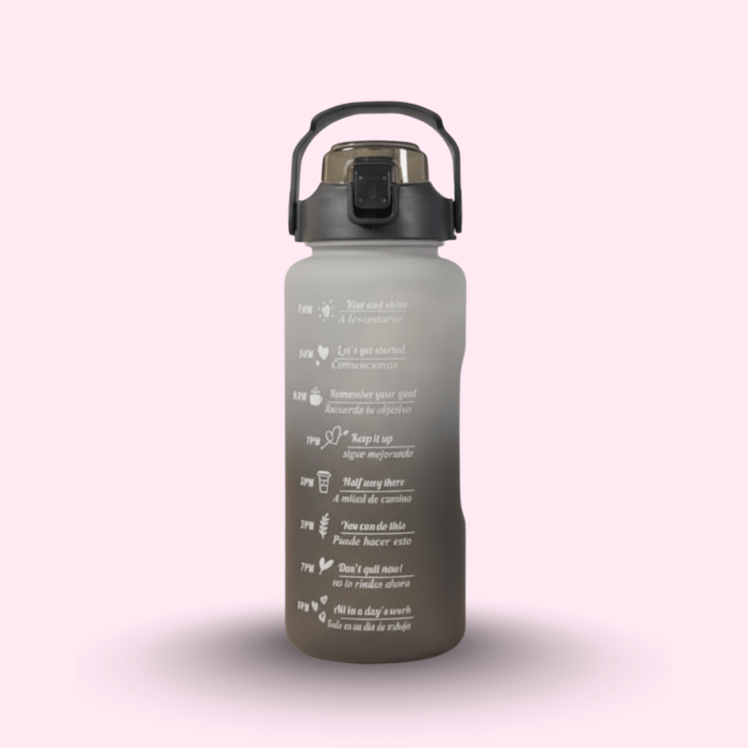 Premium Motivational Water Bottle with Time Markers