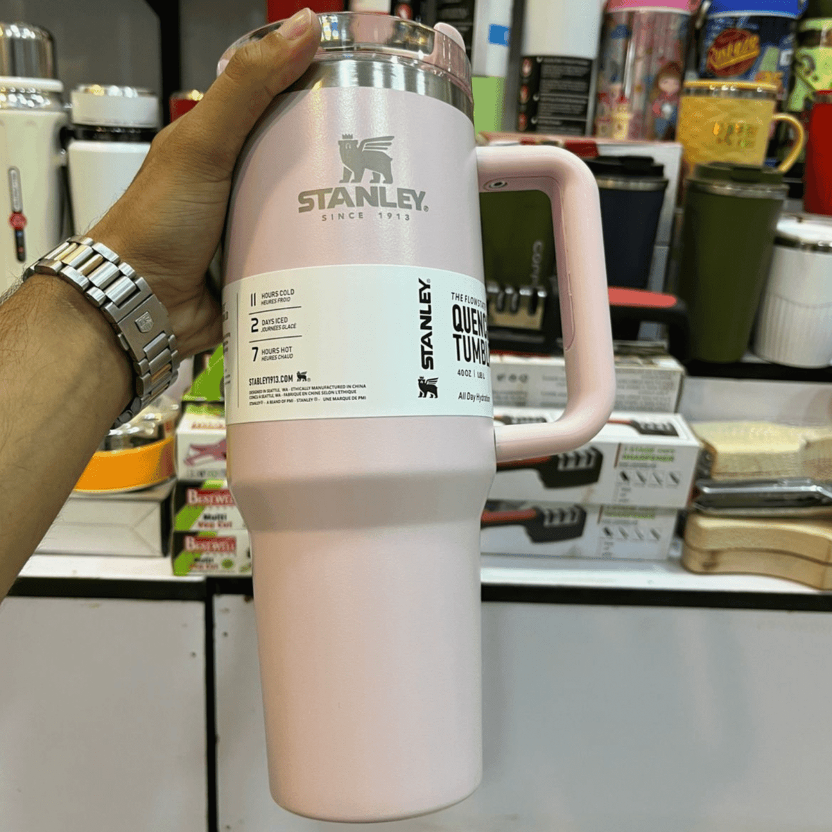 ✨Premium Stanley Steel Tumbler – Hot & Cold Insulated | Leak-Proof, Sleek & Travel-Friendly