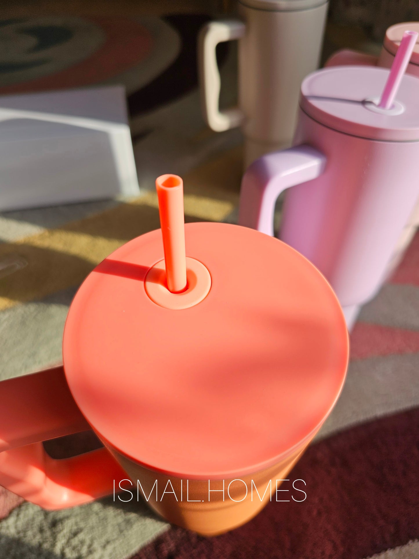 40oz/1200ml Tumbler with Handle and Straw [Stanley Dupe]