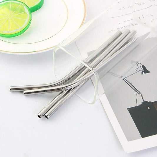 (STAINLESS STEEL STRAW SET OF 5 PCS)