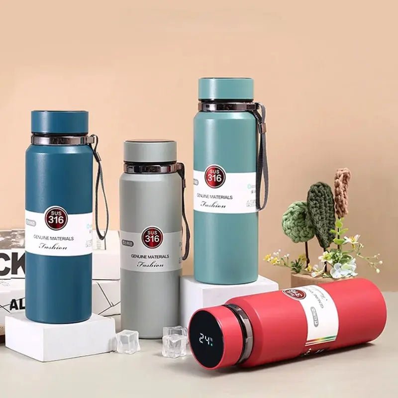 Temperature Display Stainless Steel Water Bottle